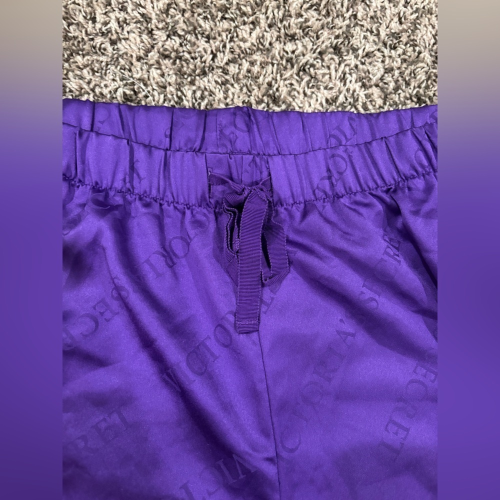 Victorias Secret Purple 2 Piece PJ Set Size Medium - Picture 12 of 16